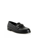 Black Leather Slip-On Loafers