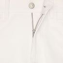 White Cotton Straight-Leg Jeans