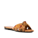 Brown Leather Slides