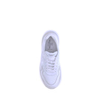 White Calf Leather Bos Taurus Low Top Sneakers