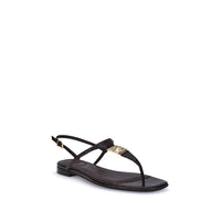 Purple Calf Leather Bos Taurus Flat Sandals