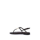 Purple Calf Leather Bos Taurus Flat Sandals