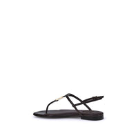 Purple Calf Leather Bos Taurus Flat Sandals