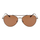 Brown Metal Sunglasses