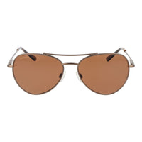 Brown Metal Sunglasses