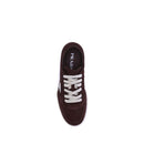 Bordeaux Calf Leather Bos Taurus Low Top Sneakers