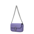 Purple Leather Crossbody Bag