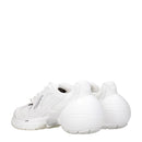 White Fabric Athletic Sneakers