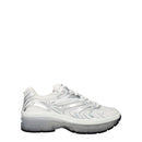 White Fabric Athletic Sneakers