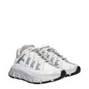 White Fabric Athletic Sneakers