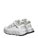 White Fabric Athletic Sneakers