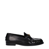 Black Leather Slip-On Loafers