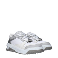 White Leather Chunky Sneakers