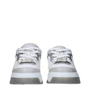 White Leather Chunky Sneakers