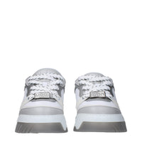 White Leather Chunky Sneakers