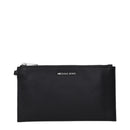 Black Leather Clutch Bag