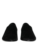 Black Jacquard Loafers Formal Men Dress Shoes