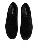 Black Jacquard Loafers Formal Men Dress Shoes
