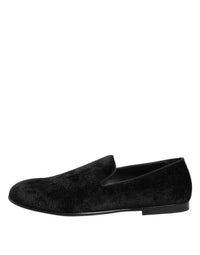 Black Jacquard Loafers Formal Men Dress Shoes