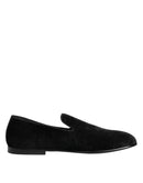 Black Jacquard Loafers Formal Men Dress Shoes