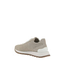Beige Rubber Platform Sneakers