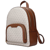 Beige Fabric Backpack