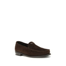 Brown Calf Leather Bos Taurus Slip-On Loafers