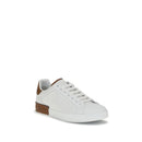 White Calf Leather Bos Taurus Low Top Sneakers