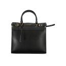 Black Polyurethane Women Handbag