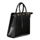 Black Polyurethane Women Handbag