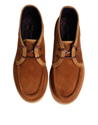 Brown Suede Nubuck Leather Desert Ankle Boots Shoes