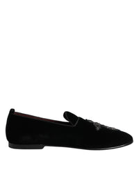 Black Suede Cross Slip On Loafers Dress Shoes
