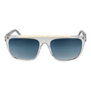 Transparent Stainless Steel Sunglasses