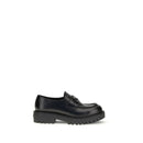 Black Calf Leather Bos Taurus Slip-On Loafers