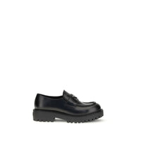 Black Calf Leather Bos Taurus Slip-On Loafers
