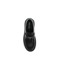 Black Calf Leather Bos Taurus Slip-On Loafers