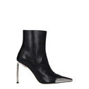 Black Leather Ankle Boots