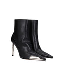 Black Leather Ankle Boots