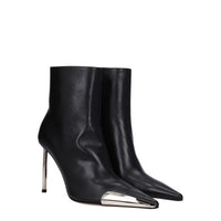Black Leather Ankle Boots