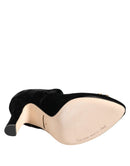 Black Roses Crystal Brooch Mary Jane Shoes