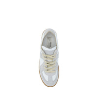 White Rubber Low Top Sneakers
