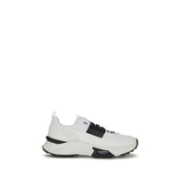 White Calf Leather Bos Taurus Athletic Sneakers
