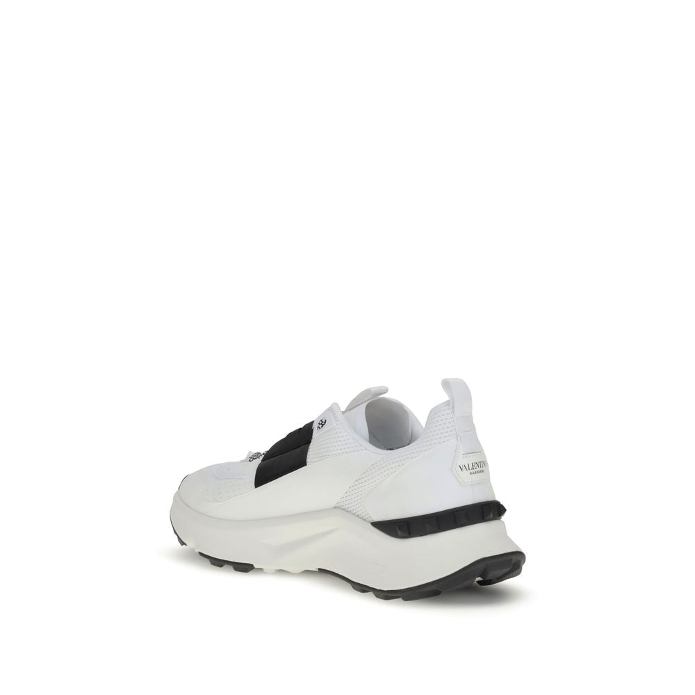 White Calf Leather Bos Taurus Athletic Sneakers