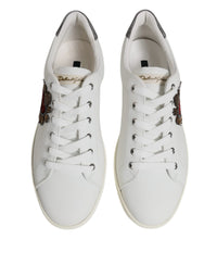 White Sacred Heart Men Low Top Sneakers Shoes