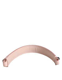Light Pink Embellished Leather Bag Handle  Shoulder Strap