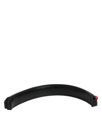 Black Embellished Leather Bag Handle Women Shoulder Strap