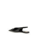 Black Calf Leather Bos Taurus Ballet Flats