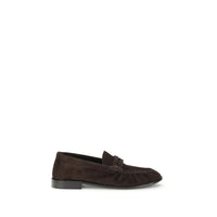 Brown Calf Leather Bos Taurus Slip-On Loafers