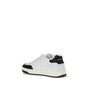 White Calf Leather Bos Taurus Low Top Sneakers