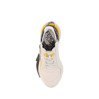 White Calf Leather Bos Taurus Athletic Sneakers